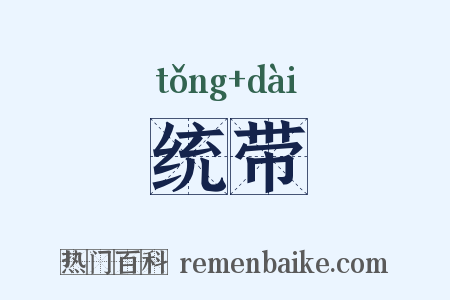 统带是什么意思的图片